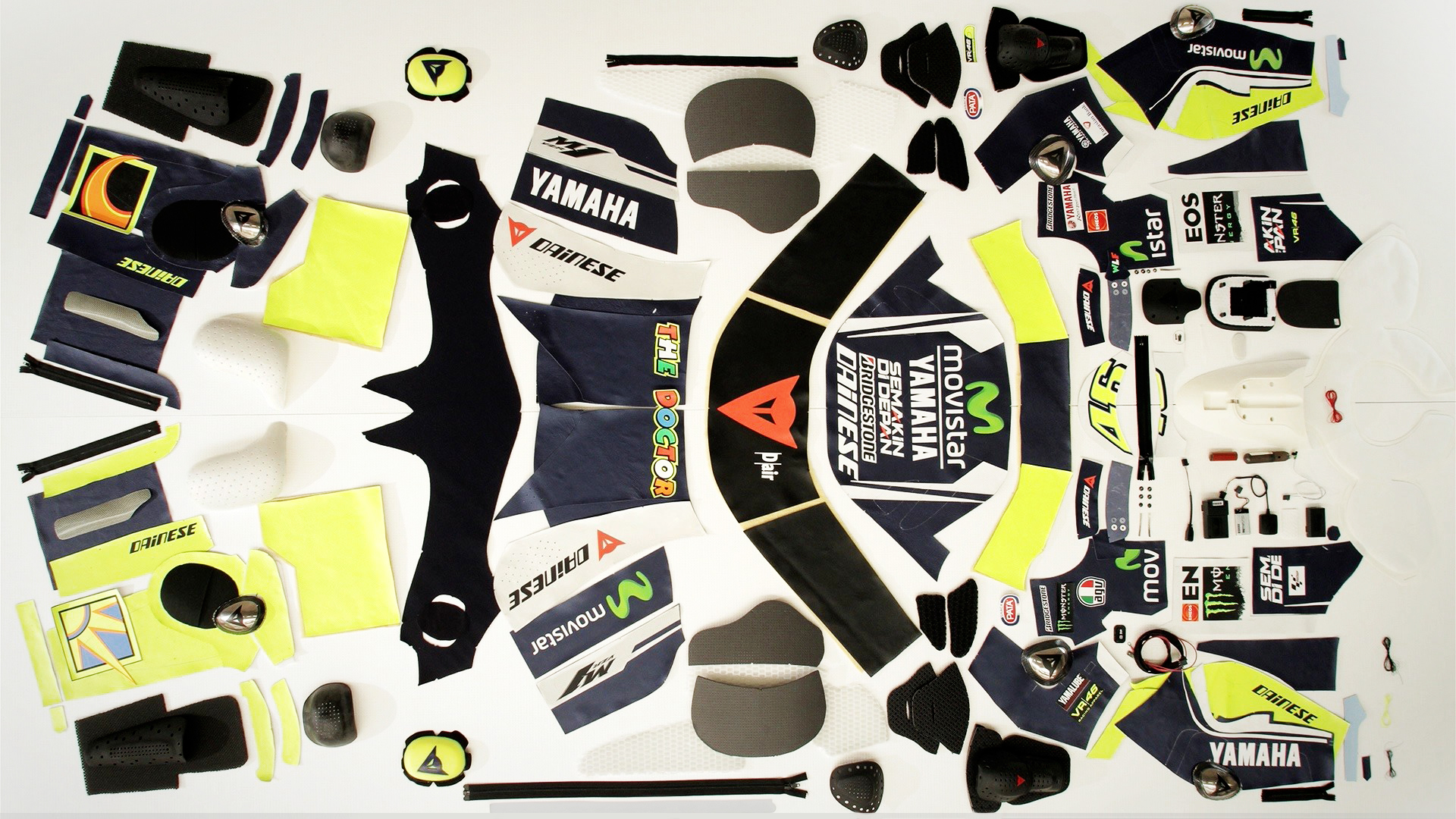 The pieces of a MotoGP™ suit