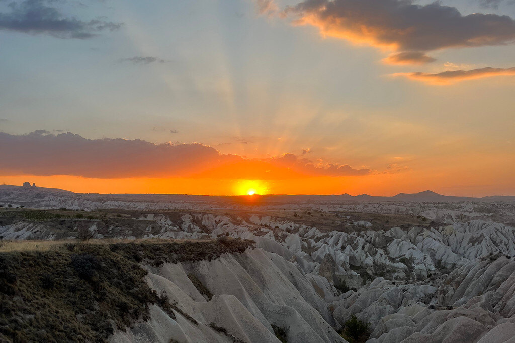 Cappadocia at sunset